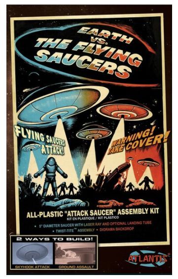 Earth Vs. The Flying Saucers - 5 inch Model Kit - Click Image to Close