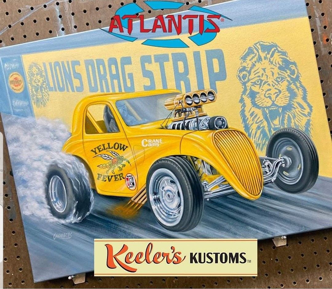Atlantis 1/25 Scale Yellow Fever Competition Coupe Keelers Kusto - Click Image to Close