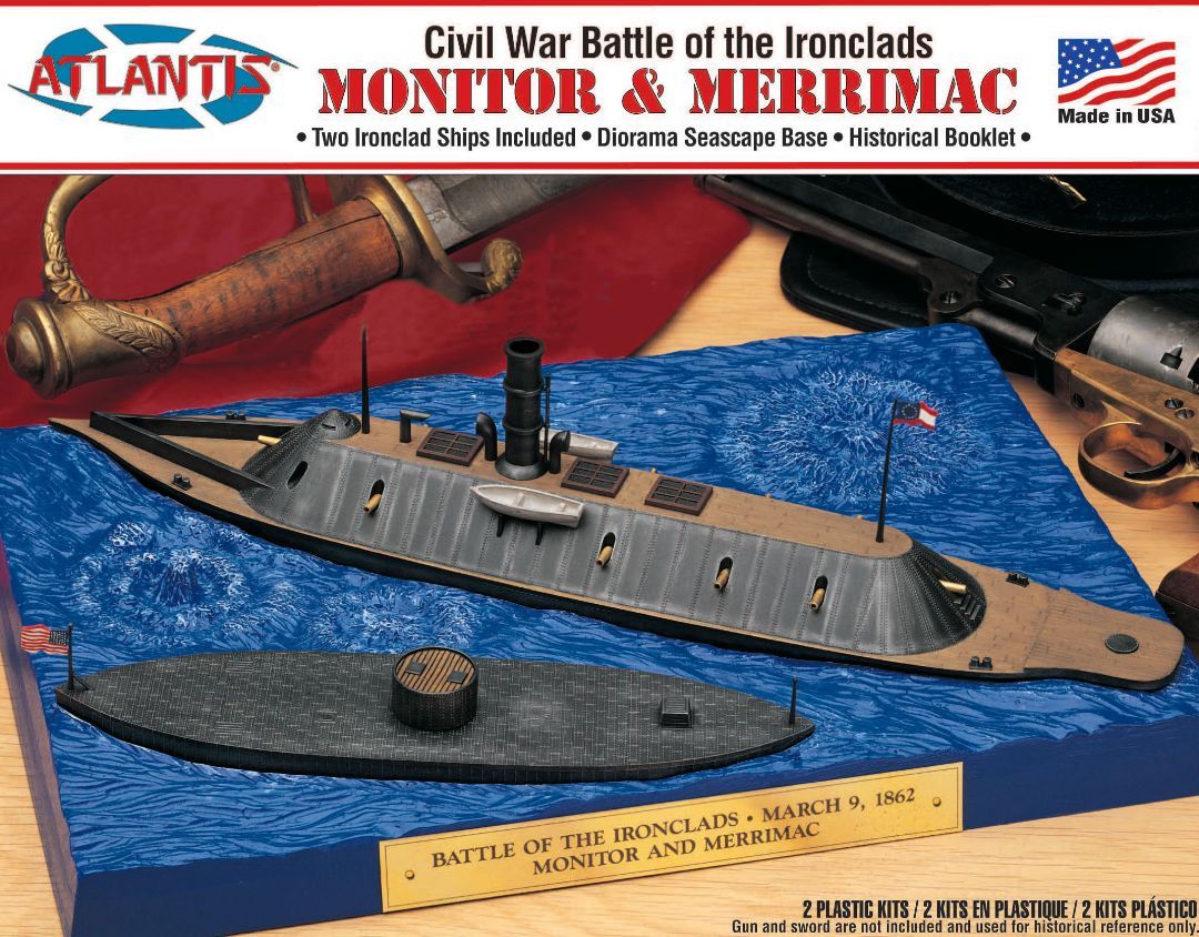 Atlantis Monitor and Merrimack Civil War Set