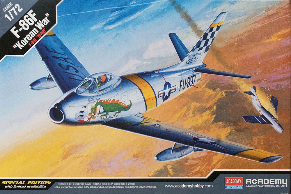 Academy 1/72 Scale F-86F Sabre \"Korean War\" Model Kit