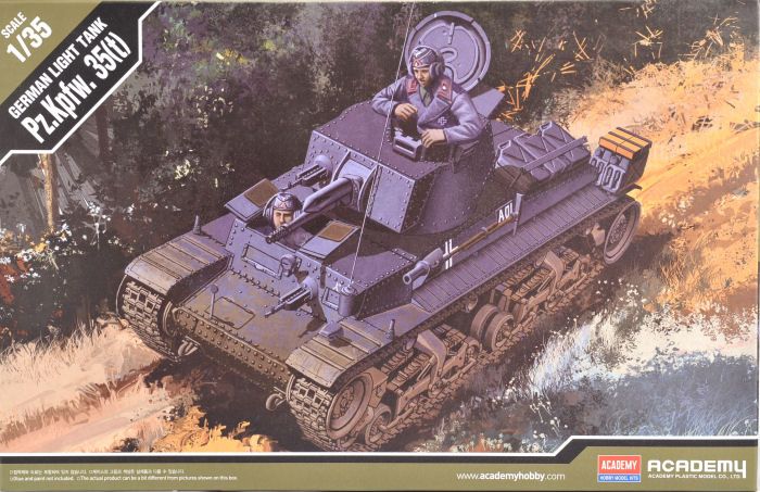 Academy 1/35 Scale German Light Tank Pz.Kpfw.35(t) Model Kit