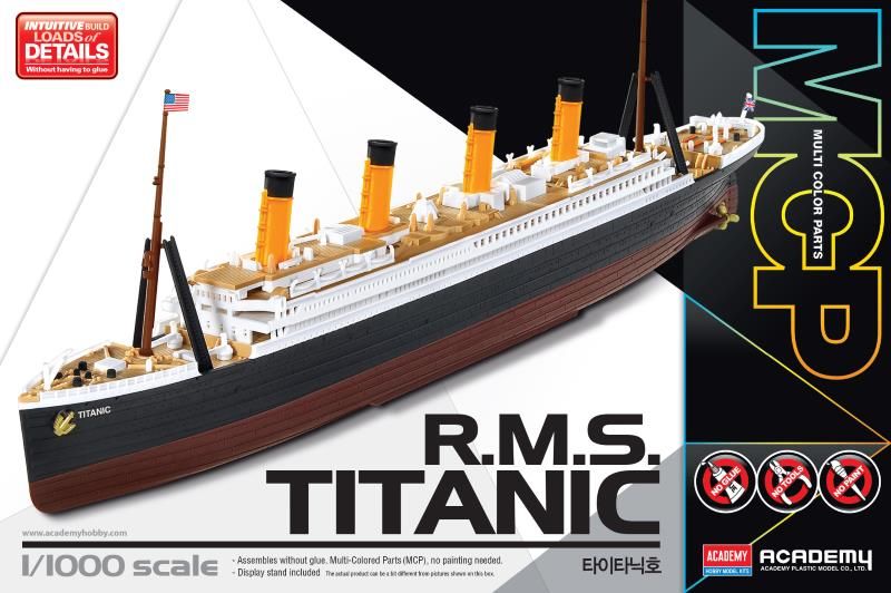 Academy 1/1000 Scale RMS Titanic Intuitive Build Model Kit