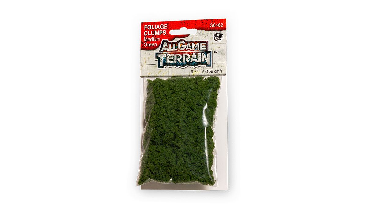 All Game Terrain Medium Green Foliage Clumps (159 ccm)