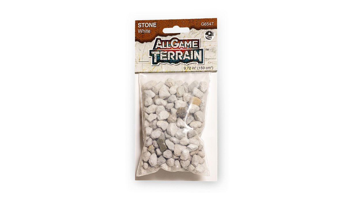 All Game Terrain White Stone (159 ccm)