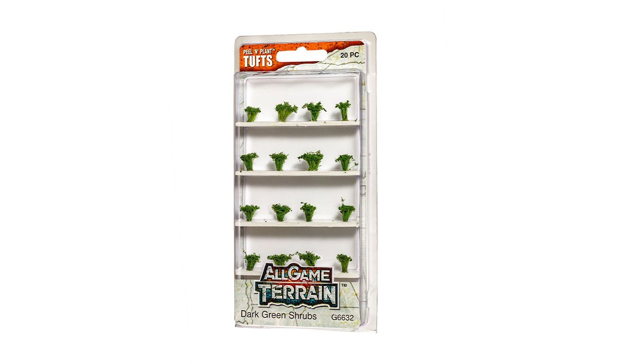 All Game Terrain Dark Green Shrub Tufts