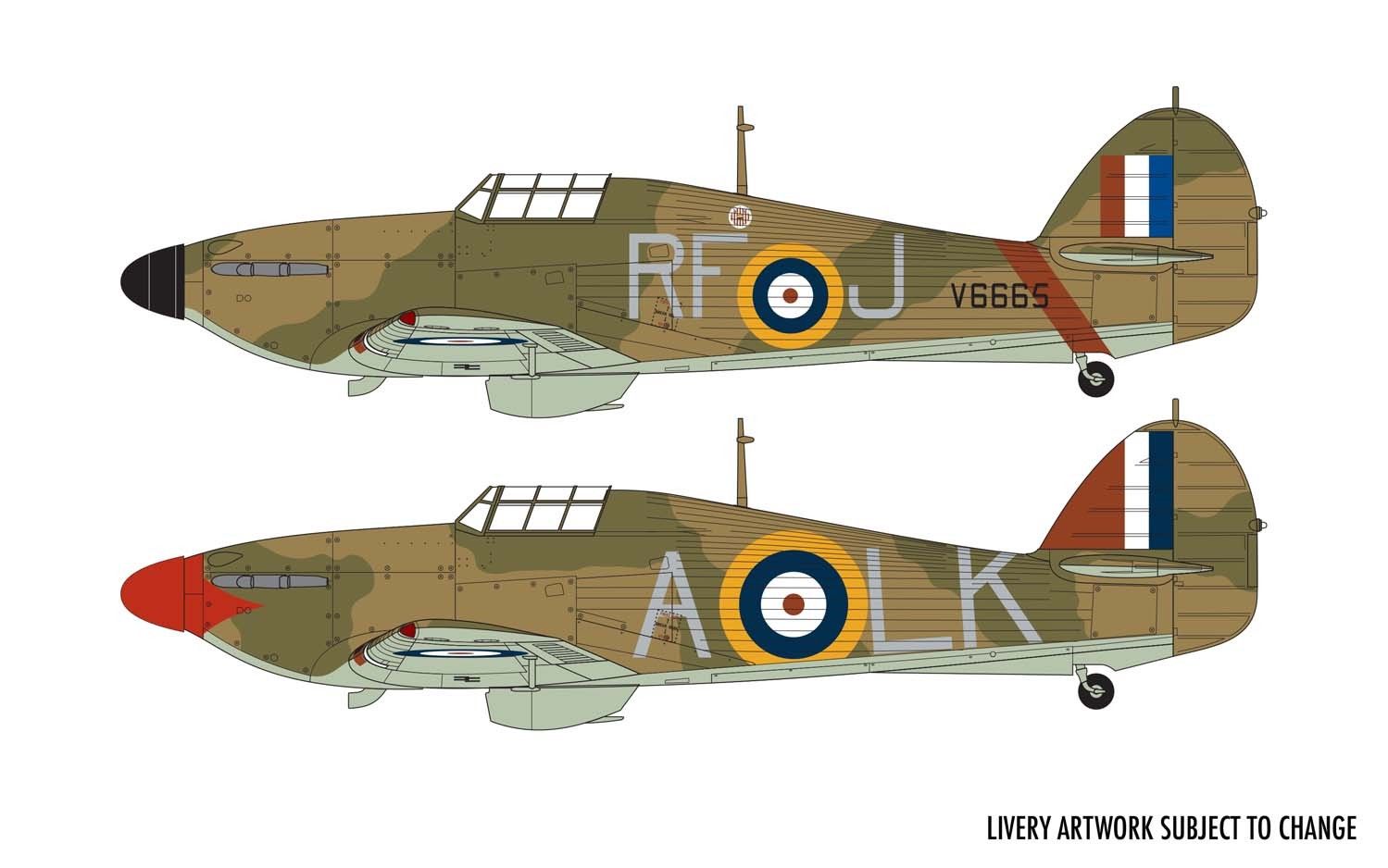 Airfix 1/48 Scale Hawker Hurricane Mx. 1 Model Kit