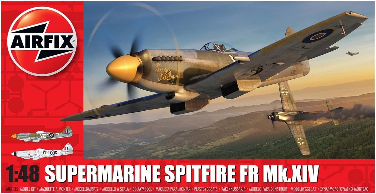 Airfix 1/48 Scale Supermarine Spitfire Fr Mk. XIV Model Kit