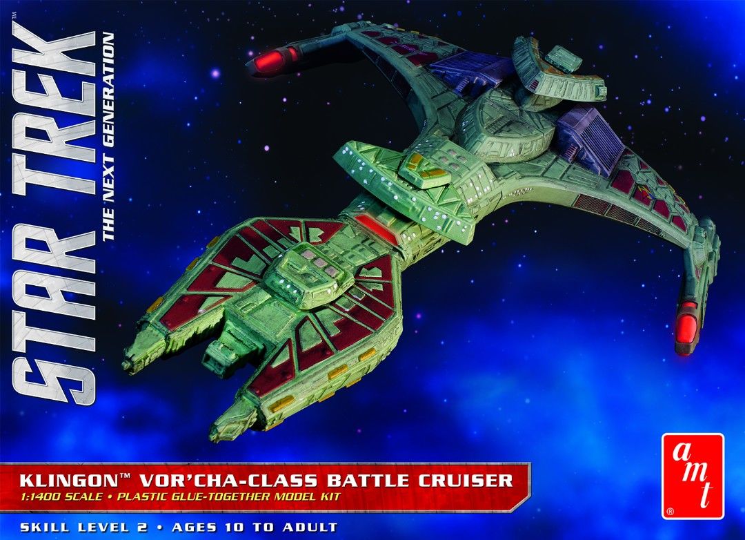 AMT 1/1400 Star Trek: TNG Vor\'cha-Class Klingon Battle Cruiser