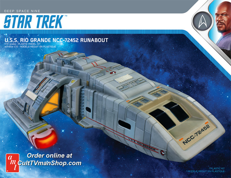 AMT STAR TREK DS9 RIO GRANDE RUNABOUT 1:72 SCALE MODEL KIT