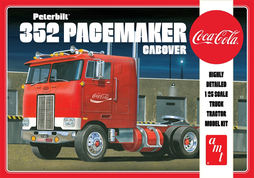 AMT 1/25 Scale Peterbilt 352 Pacemaker Cabover (Coca Cola) Model