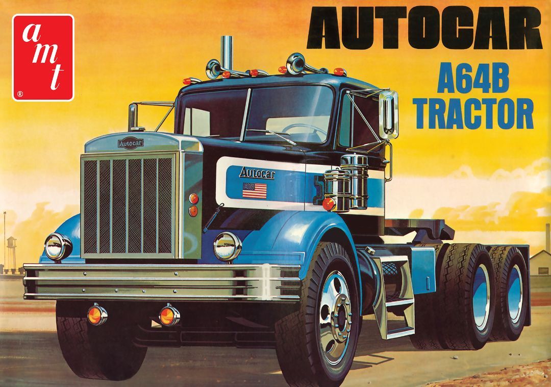 AMT 1/25 Scale Autocar A64B Semi Tractor Model Kit