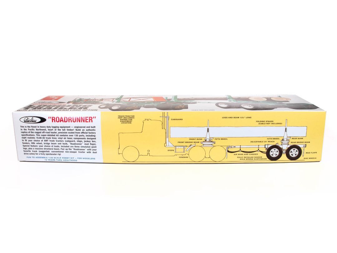 AMT 1/25 Scale Peerless Logging Trailer Model Kit