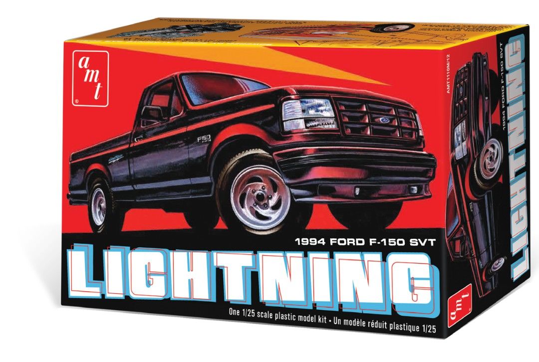 AMT 1/25 Scale 1994 Ford F-150 Lightning Pick Up Model Kit - Click Image to Close