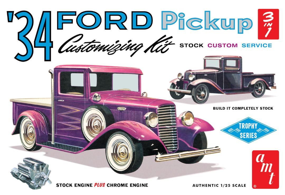 AMT 1/25 Scale 1934 Ford Pickup Model Kit