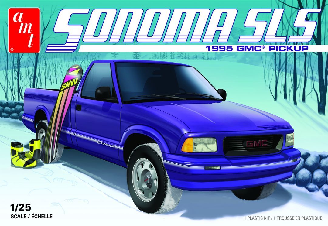 AMT 1/25 Scale 1995 GMC Sonoma Pickup 2T Model - Click Image to Close