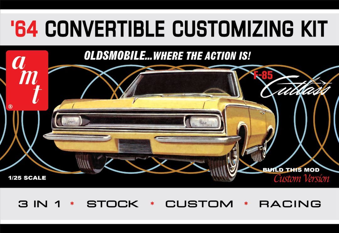 AMT 1/25 Scale 1964 Olds Cutlass F-85 Convertible Model Kit