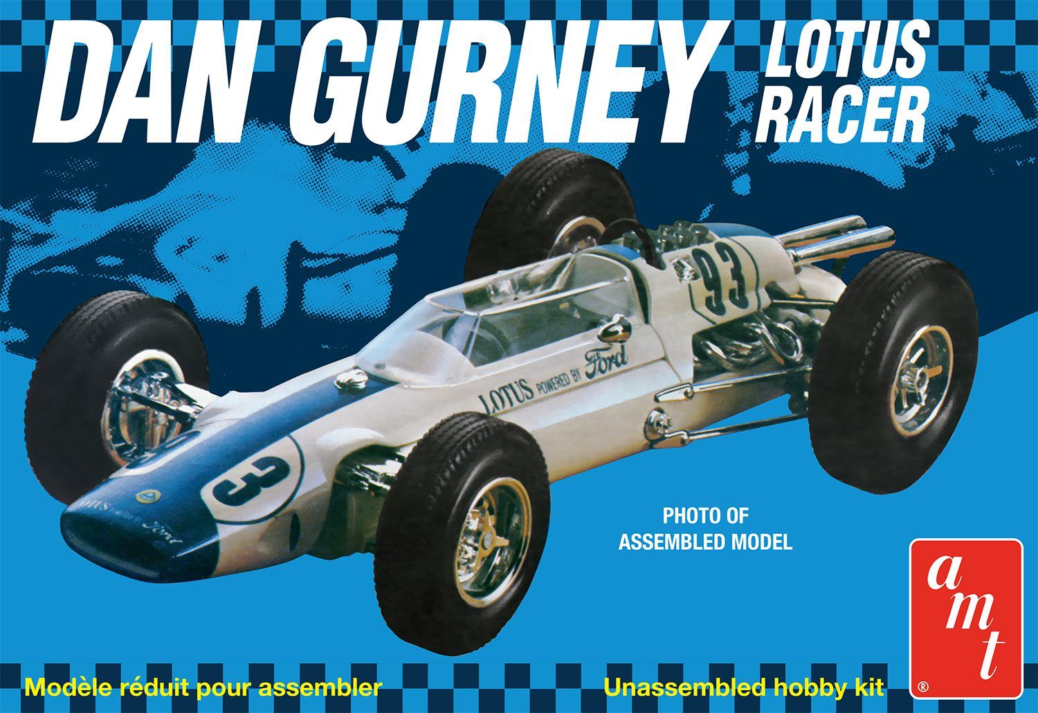 AMT 1/25 Scale Dan Gurney Lotus Racer Model Kit