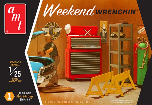 AMT 1/25 Scale Weekend Wrenchin\' Garage Accessory Series #1 Mod