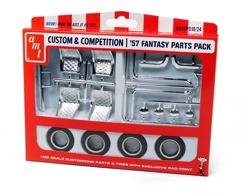 AMT 1/25 Scale 1957 Fantasy Parts Pack for Drag & Custom Car - Click Image to Close