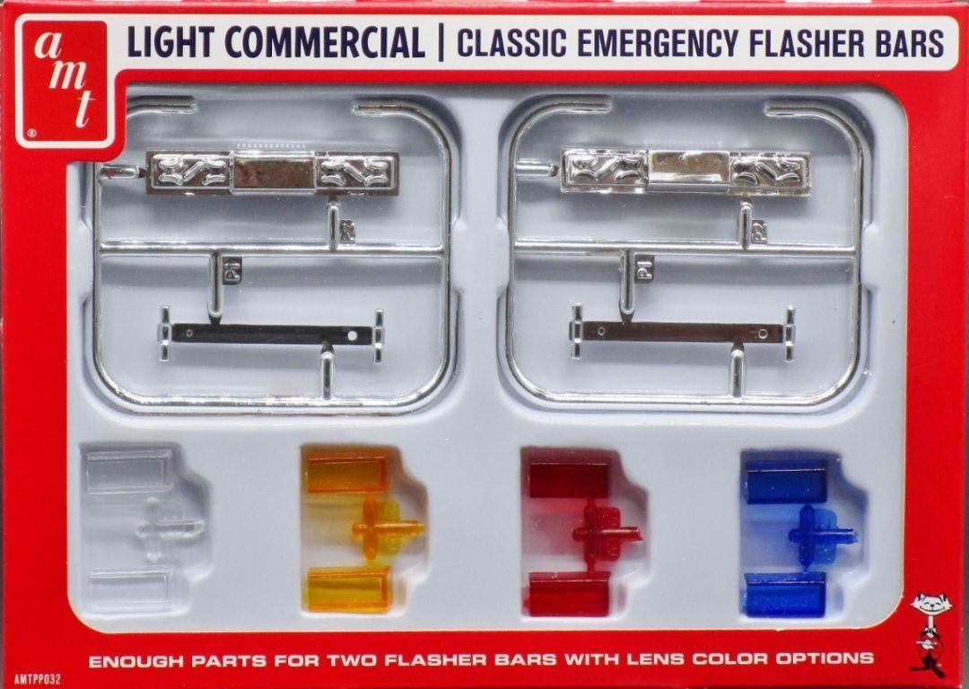AMT 1/25 Scale Classic Emergency Flasher Parts Model Kit