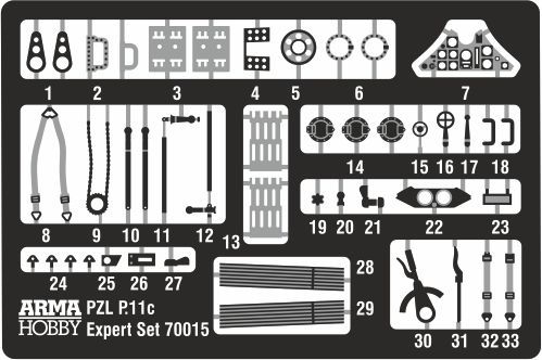 Arma Hobby 1/72 Scale PZL P.11c Expert Set Model Kit