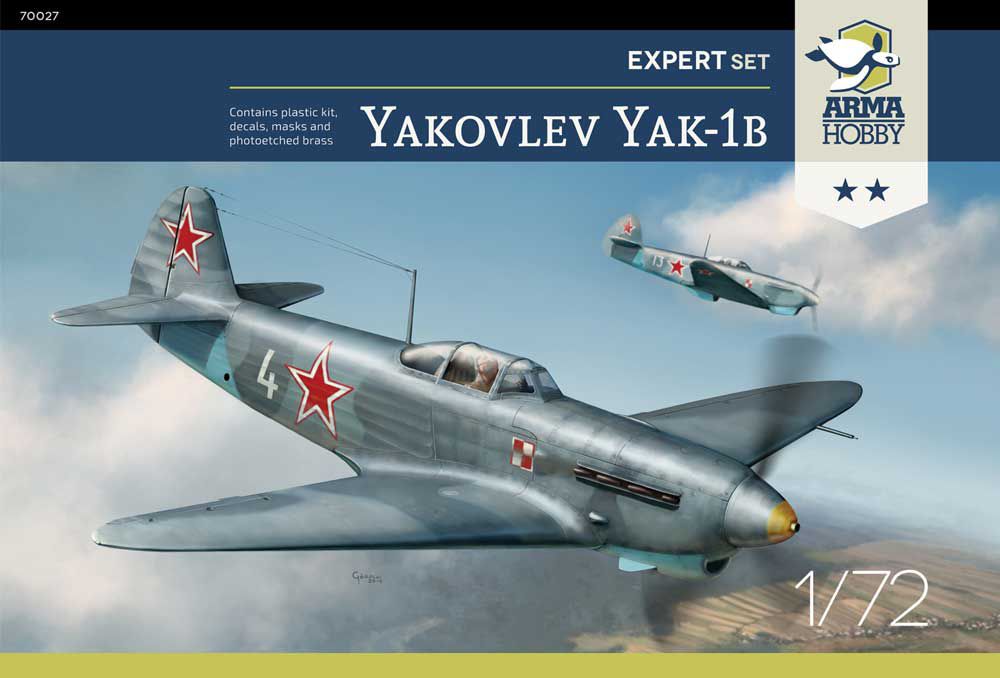 Arma Hobby 1/72 Scale Yakovlev Yak-1b Expert Set Model Kit - Click Image to Close