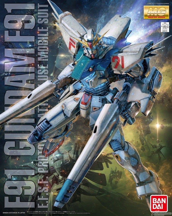 Bandai 1/100 Scale MG Gundam F91 Ver. 2.0 Model Kit