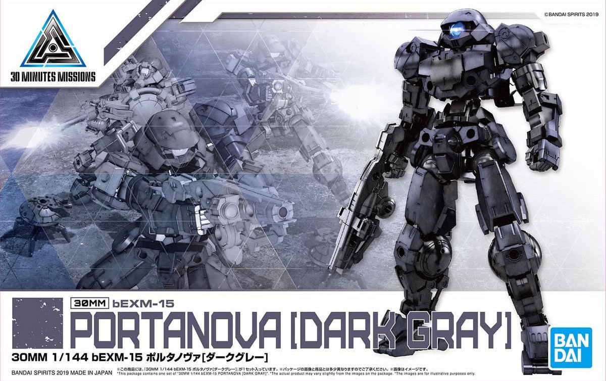 Bandai 1/144 Scale 30MM bEMX-15 Portanova [Dark Grey] Model Kit