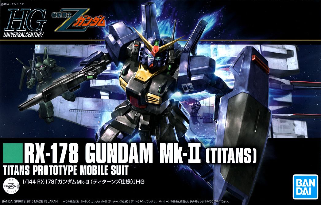 Bandai 1/144 Scale HGUC RX-178 Gundam MK-II (Titans) Model Kit