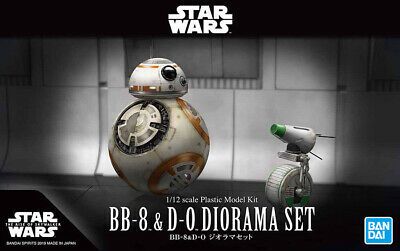 Bandai 1/12 Scale Star Wars BB-8 & D-O Diorama Set Model Kit