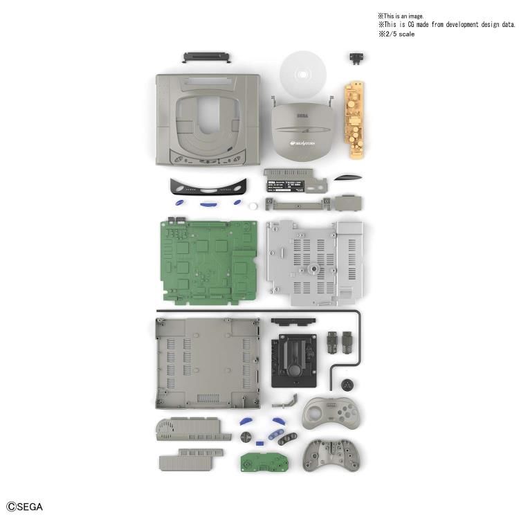 Bandai 2/5 Scale Best Hit Chronicle Sega Saturn Game Console