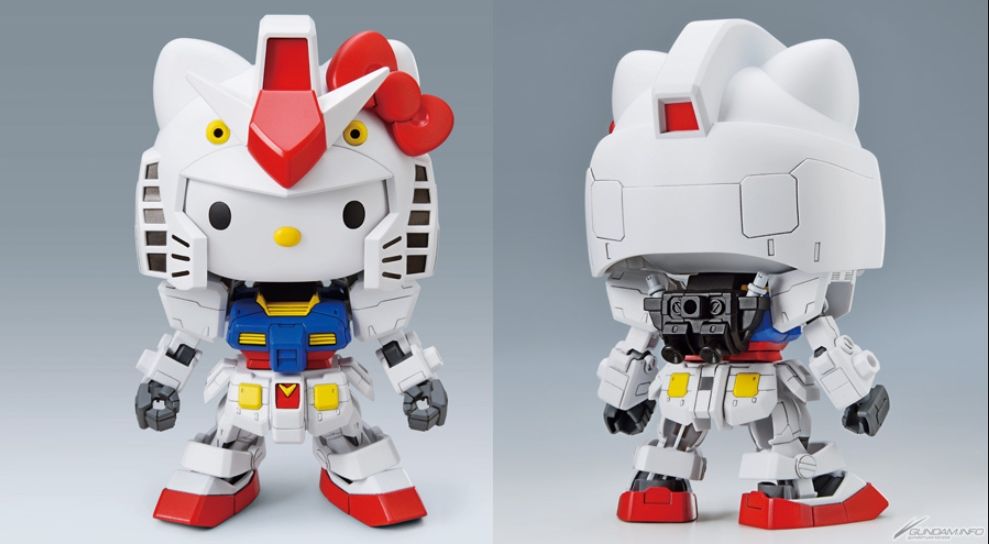 Bandai SD EX-Standard Hello Kitty / RX-78-2 Gundam Model Kit