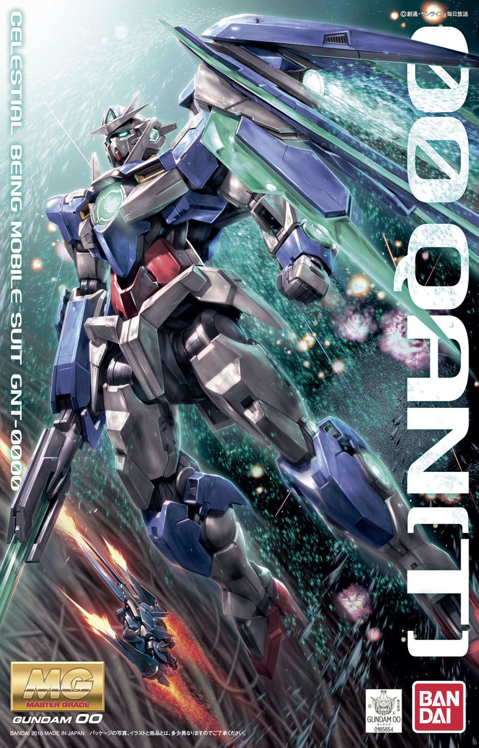 Bandai 1/100 Scale MG Gundam 00 Qan[T] Model Kit