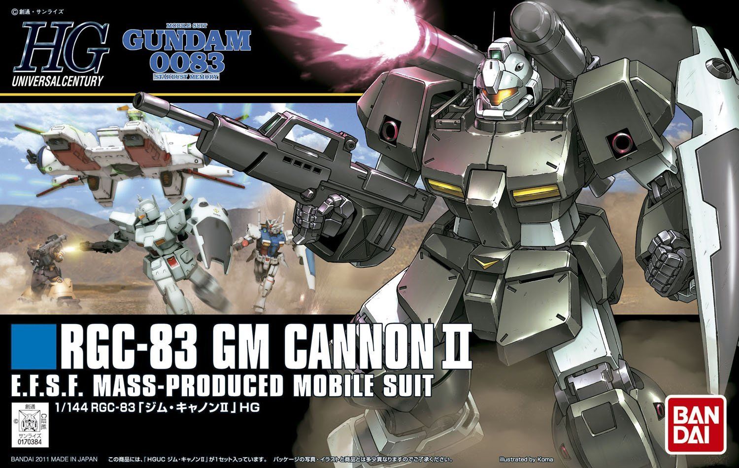 Bandai HG 1/144 GM Cannon II Model Kit