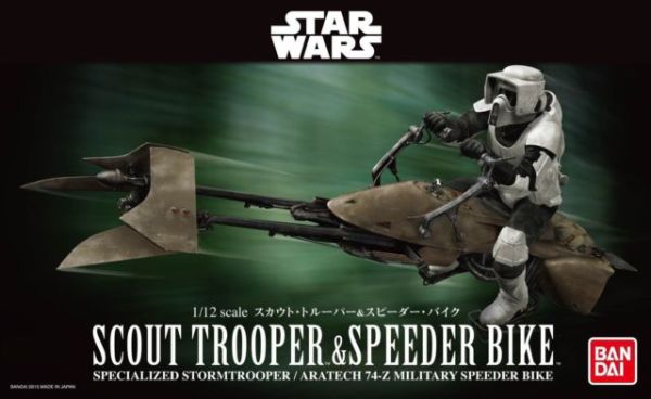 Bandai 1/12 Scale Scout Trooper & Speeder Bike
