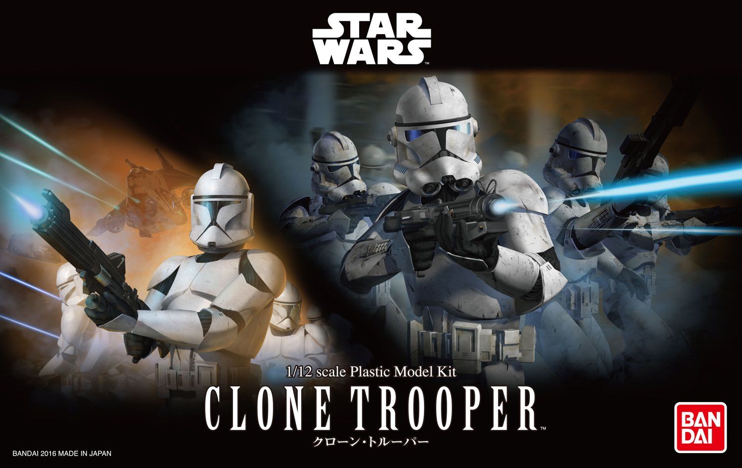 Bandai 1/12 Scale Star Wars Clone Trooper Model Kit - Click Image to Close