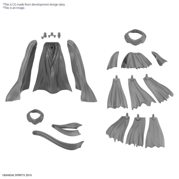 Bandai 30MM 1/144 Scale Option Parts Set 14 (Multi Cloth)