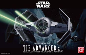 Bandai Hobby 1/72 Scale TIE Advanced x1 - Click Image to Close