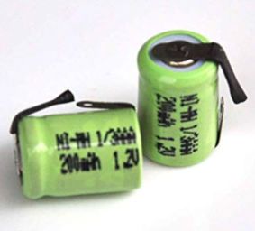 Bulk 1/3 AAA 1.2V 200 mAh Battery Cell