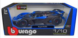 Bburago 1/18 Scale Bugatti Bolide (Blue)