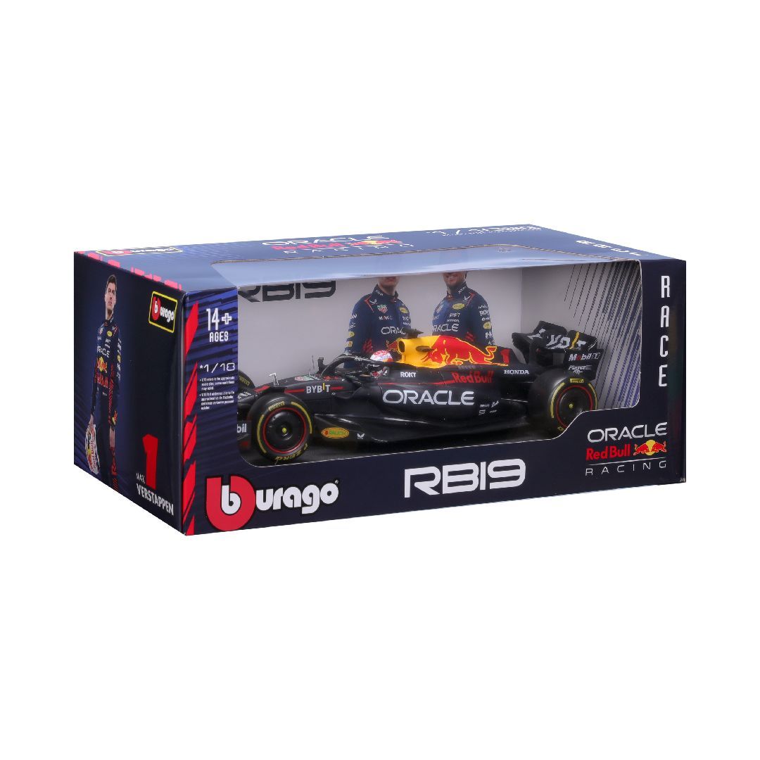 Bburago 1/18 Red Bull RB19 (2023) w/driver (Verstappen #1)