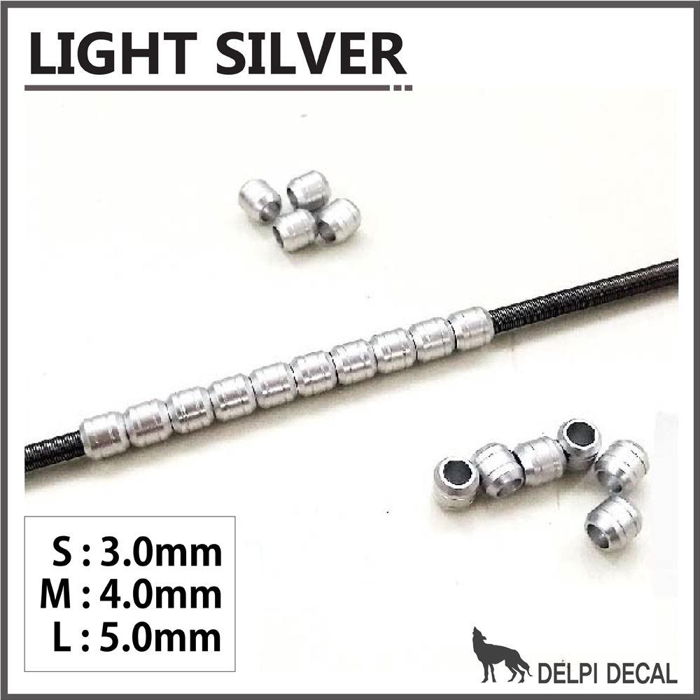 Metal Power Tube (Light Silver) - Large (5mm)