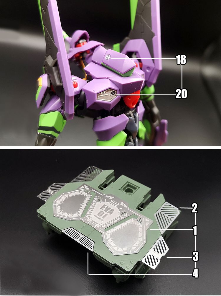 RG EVANGELION UNIT-01 ETCHING PARTS