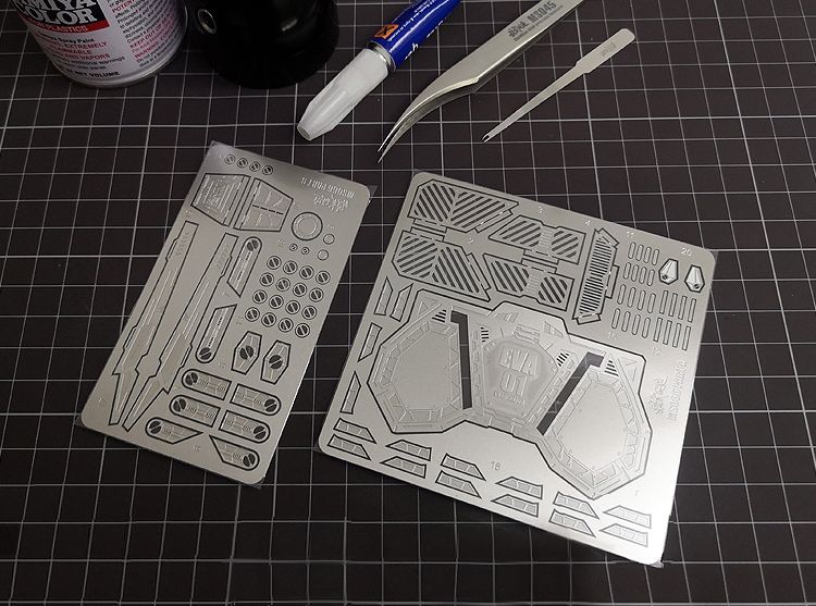 RG EVANGELION UNIT-01 ETCHING PARTS