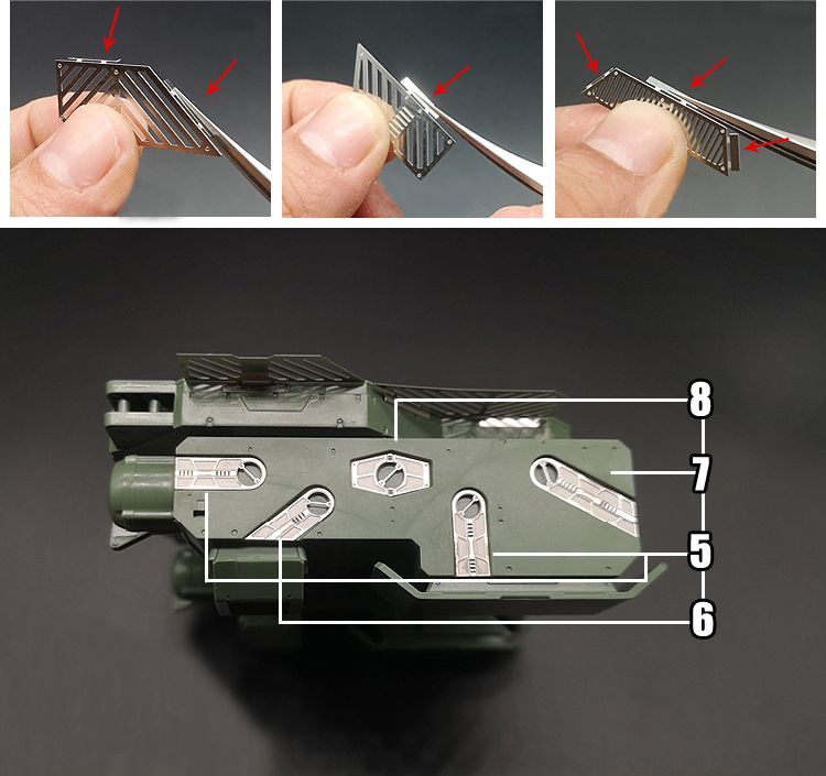 RG EVANGELION UNIT-01 ETCHING PARTS