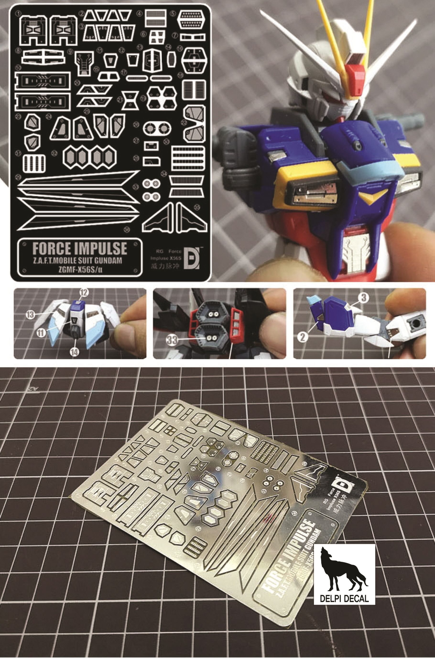 Metal Etching Parts - RG Impulse Metal Etch Set