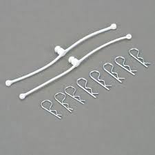 Du-Bro Body Klip Retainers (White) 2/pkg.