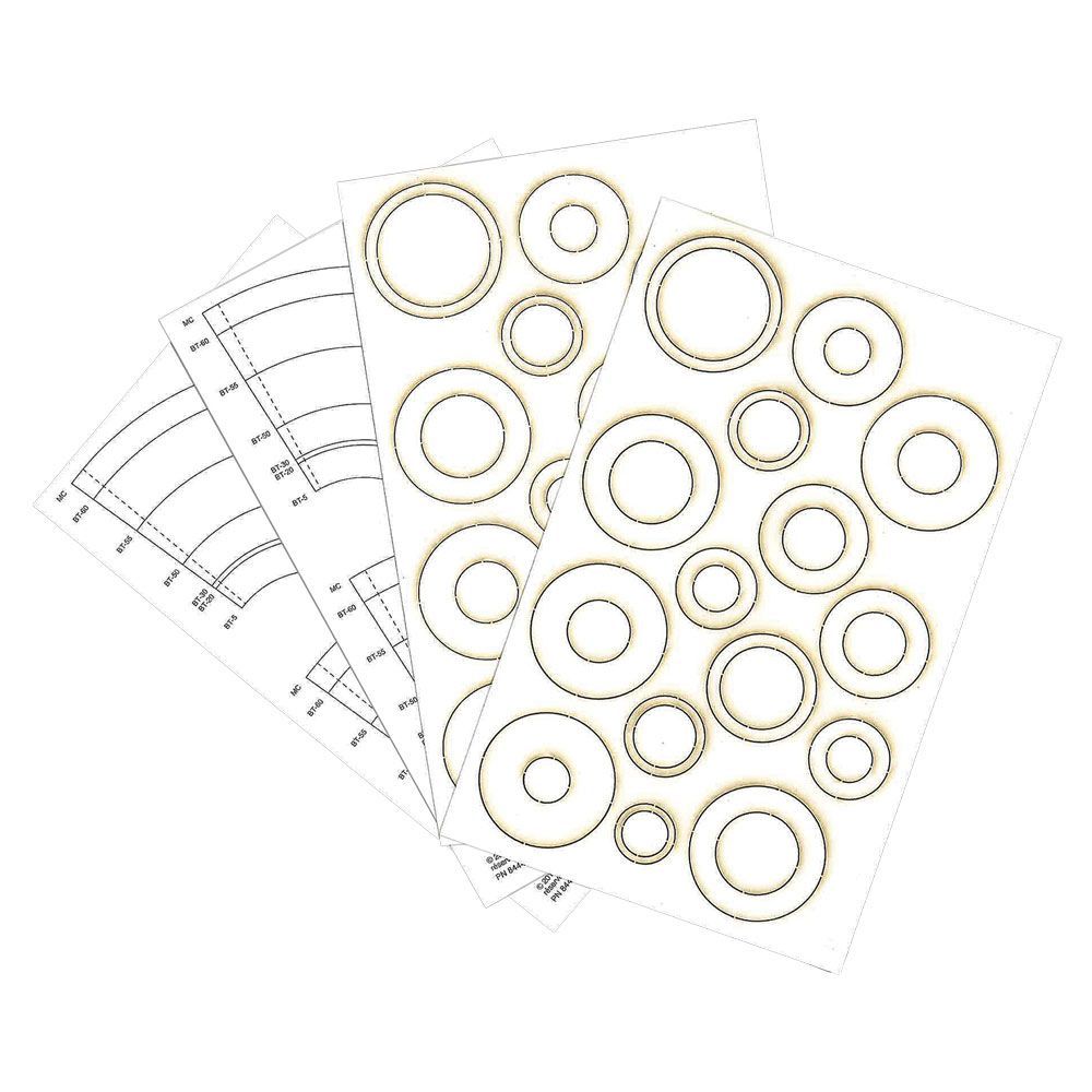 Estes Rockets Laser Cut Centering Rings and Paper Adapters