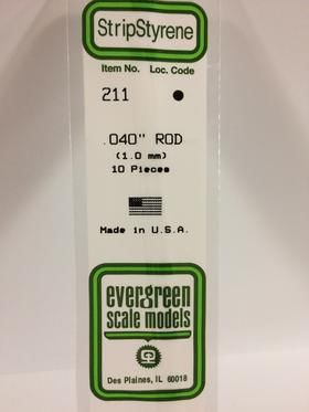 Evergreen Plastics 2100 V-Groove Styr Plast .100\"