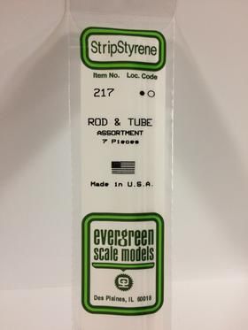 Evergreen Plastics 217 Rod & Tube Assortment